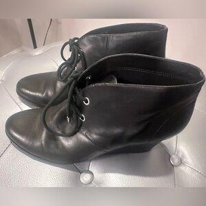 Cole Haan | Lace Up Wedge Booties